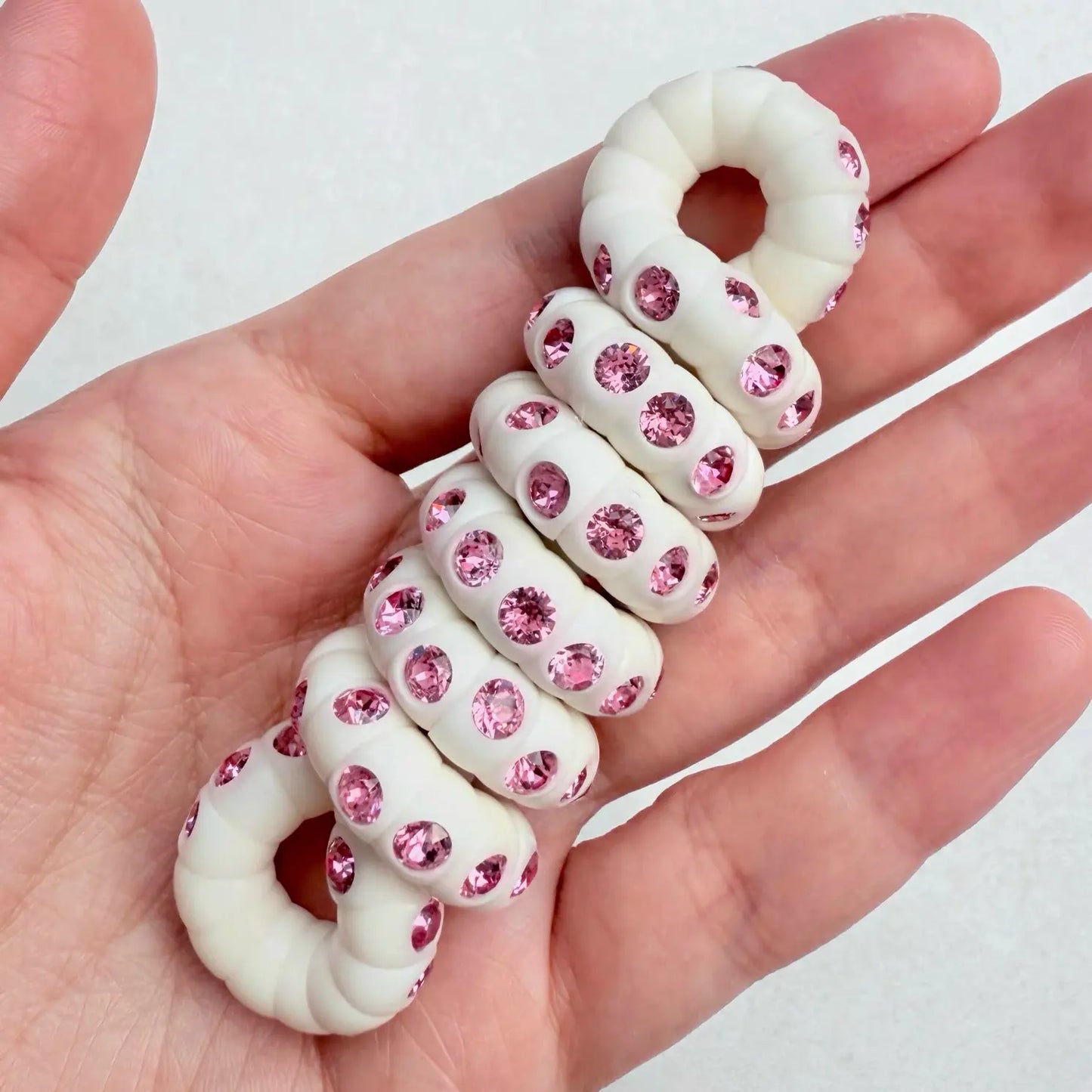 Lux Mood · Bodhi Seeds Fidget Bracelet · Hand-Set Zirconia · 108-Bead