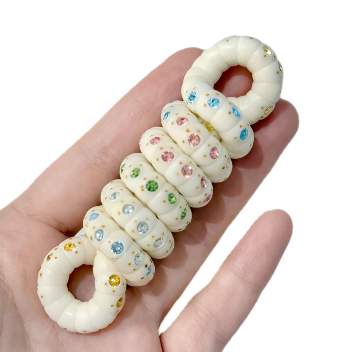 Cat paw · Bodhi Seeds Fidget Bracelet · Hand-Set Zirconia · 108-Bead