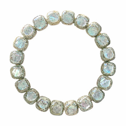 Aurora · Bodhi Seeds Fidget Bracelet · Abalone Shell Inlay