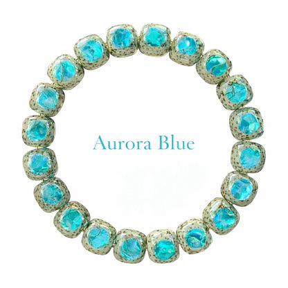 Aurora · Bodhi Seeds Fidget Bracelet · Abalone Shell Inlay