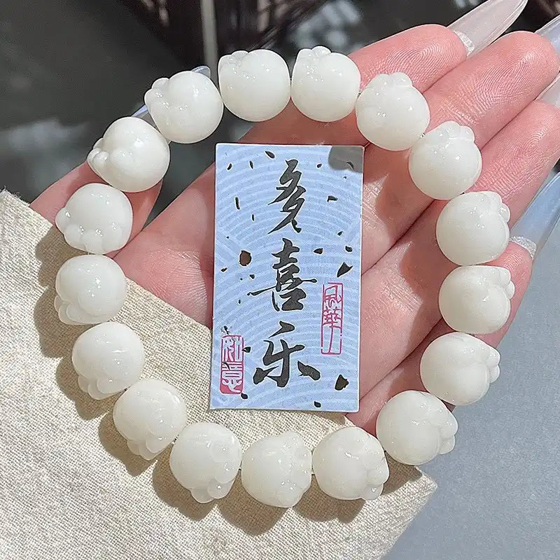 Cat Paw ·  Bodhi Seeds  Fidget Bracelet