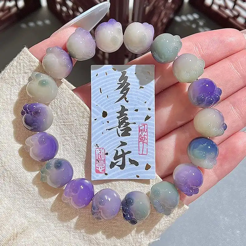 Cat Paw ·  Bodhi Seeds  Fidget Bracelet