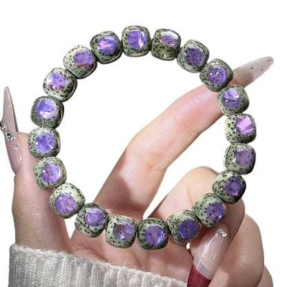 Aurora · Bodhi Seeds Fidget Bracelet · Abalone Shell Inlay