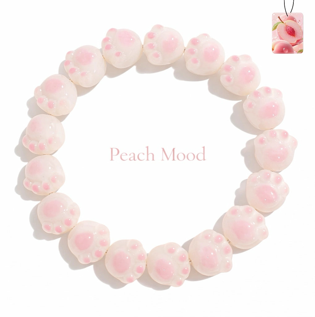 Cat Paw ·  Bodhi Seeds  Fidget Bracelet